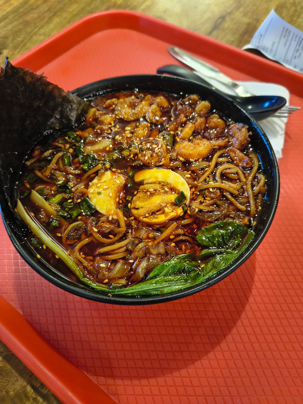 I tried prawn ramen